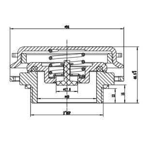 Soupape de décharge 2" BSP 0.21Bar / -0.03bar VAC.