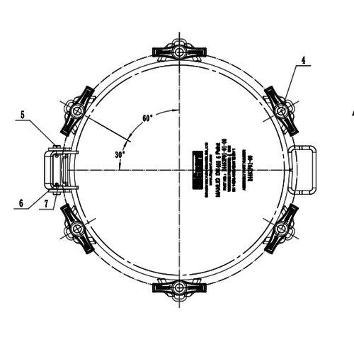 GUARD™ Assemblage d'un manchon à collet profond de DN460