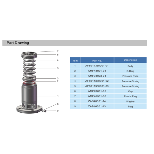 Pressure Plate for 3" Flanged Safety Relief Valve GUARD™ Pressure Plate for 3" Flanged Safety Relief Valve