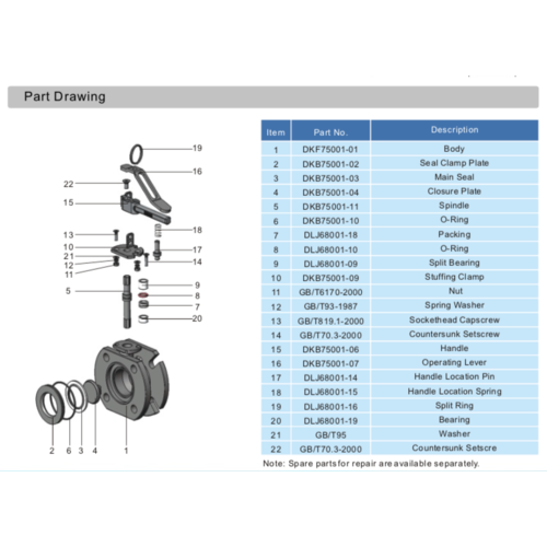 Countersunk setscrew For 2" Flange Air Inlet Butterfly Valve GUARD™ Countersunk setscrew For 2" Flange Air Inlet Butterfly Valve