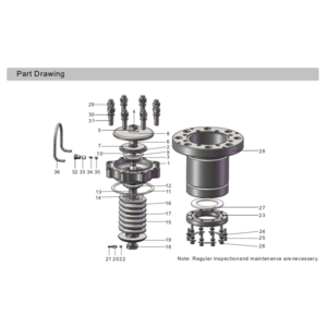 Ecrou complet pour soupape de sûreté T50