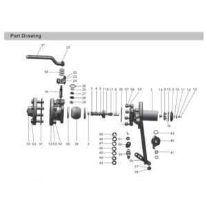 1.75" ACME Flange Outlet, 316 st/st