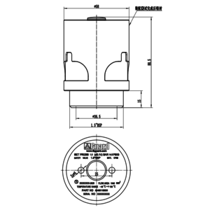 Soupape de décharge DN40 1,0 bar