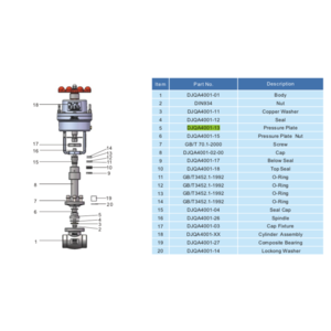 Pressure Plate For Emergency Cut-Off Valve