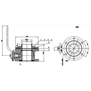 3" Kogelkraan Assemblage + 3" BSP uitgang