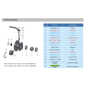 Protección de calibre para válvula de bola de entrada de aire de brida de 1,5"