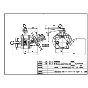 DN80 30 Grad Bodenventil + 3" Geklemmte Absperrklappe + 3" DC Ausgang + 3" Staubkappe