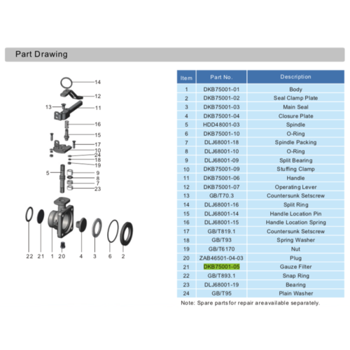GUARD™ Filtro de gasa para válvula de mariposa de entrada de aire de 2"
