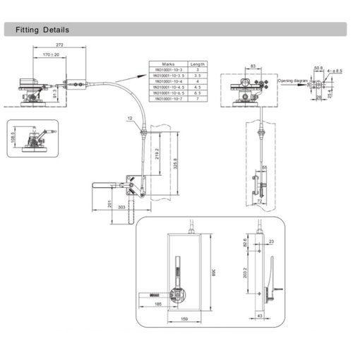 Remote Control,  4,5 mtr, with 1,5" Double Connection Valve Type 1 GUARD™ Remote Control,  4,5 mtr, with 1,5" Double Connection Valve Type 1