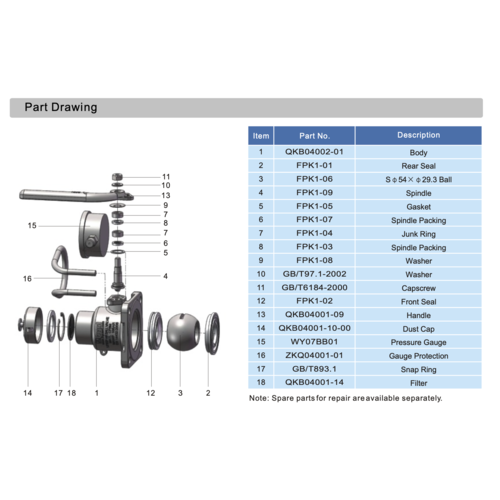 GUARD™ 2" FV Stainless Steel Ball