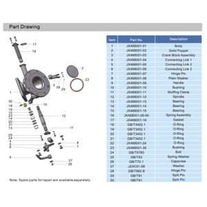 O-Ring for Swing Foot Valve