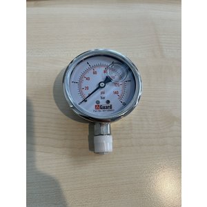 Manometer 0-10 bar (0-150PSI), 1/4” BSP