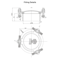 DN170 Flange Mounting Inspection Hatch (170mm) GUARD™ DN170 Flange Mounting Inspection Hatch (170mm)
