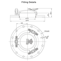 DN170 Low Flange Mounting Inspection (170mm) DN170 Low Flange Mounting Inspection (170mm)