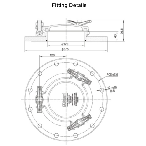 Inspection du montage de la bride basse (170mm) GUARD™ Inspection du montage de la bride basse (170mm)