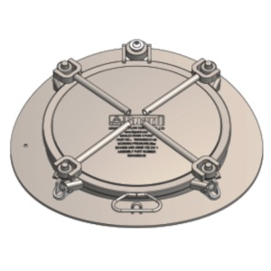 Ensemble couvercle pivotant DN460 avec couvercle convexe (460 mm)