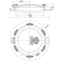 DN500 High Profile Manlid Assembly (500mm) DN500 High Profile Manlid Assembly (500mm)