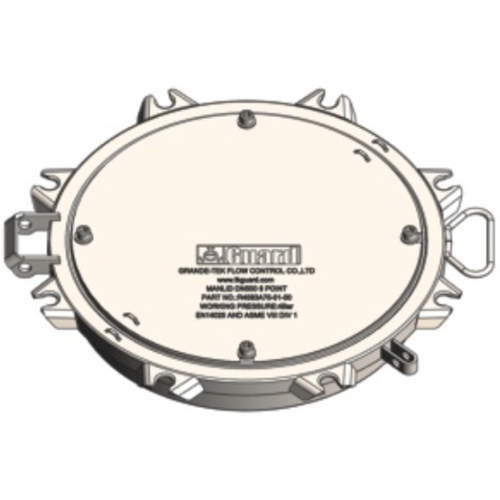 DN500 Manlid Assembly With Rupture Disc Holder -8 point. (500mm) GUARD™ DN500 Manlid Assembly With Rupture Disc Holder -8 point. (500mm)