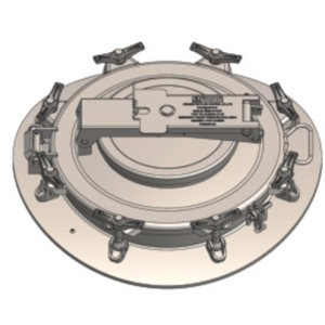 Conjunto de tapa de cierre DN500 con dispositivo de drenaje de emergencia (500 mm)