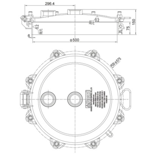 GUARD™ Ensemble de couvercle d'homme poli DN500 (500 mm)