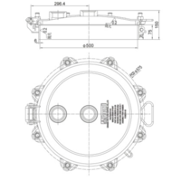 DN500 Flange Mounting Manlid Assembly (500mm) DN500 Flange Mounting Manlid Assembly (500mm)