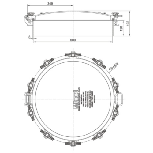 DN600 Deep Neckring Manlid Assembly (600mm) GUARD™ DN600 Deep Neckring Manlid Assembly (600mm)