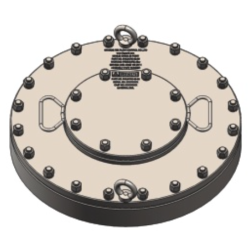 (DN500 mm) con (DN200 mm) Conjunto de tapa de inspección con tapa plana GUARD™ (DN500 mm) con (DN200 mm) Conjunto de tapa de inspección con tapa plana