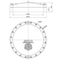 (DN500mm) Flange Assembly with Convex Cove -7Bar (DN500mm) Flange Assembly with Convex Cove -7Bar