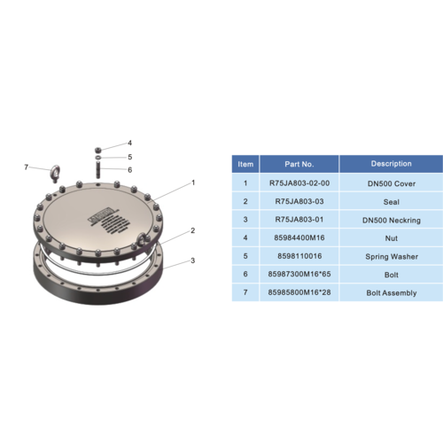 (DN500mm) Flange Assembly with Convex Cove -7Bar GUARD™ (DN500mm) Flange Assembly with Convex Cove -7Bar