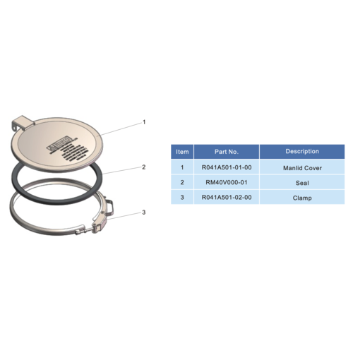 (DN400mm) IBC Quick Opening Clamp Manlid Cover GUARD™ (DN400mm) IBC Quick Opening Clamp Manlid Cover