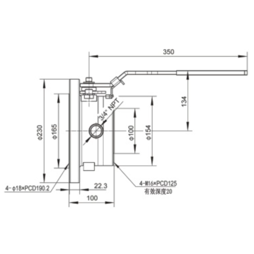 Robinet à bille hémisphérique 2'' à joint dur (avec chauffage) GUARD™ Robinet à bille hémisphérique 2'' à joint dur (avec chauffage)