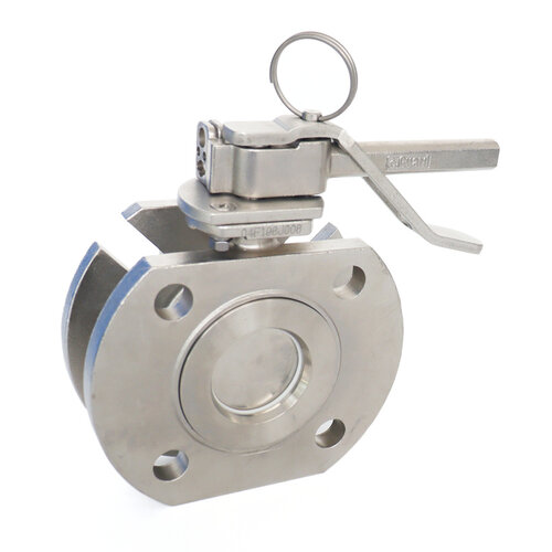 Válvula de mariposa de entrada de aire con brida de 2" SS316 PTFE Seal GUARD™ Válvula de mariposa de entrada de aire con brida de 2" SS316 PTFE Seal