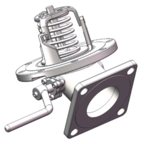 Clapet de pied 3'' º 45 (à gauche ouvert) GUARD™ Clapet de pied 3'' º 45 (à gauche ouvert)