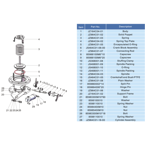 GUARD™  Clapet de pied 4'' 180º