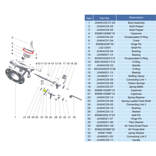 GUARD™  Clapet de pied à débit rapide 4'' 45º avec chauffage