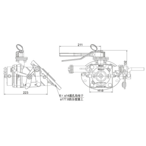 3'' 45º geïntegreerde Quick Flow Bodemlosser GUARD™  3'' 45º geïntegreerde Quick Flow Bodemlosser