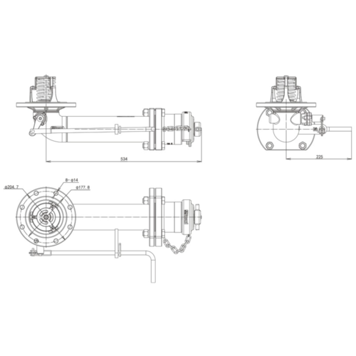 Descarga inferior del tanque costa afuera de 3'' GUARD™ Descarga inferior del tanque costa afuera de 3''