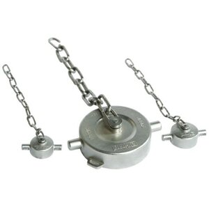 2" BSP Dust cap with chain and PTFE Seal