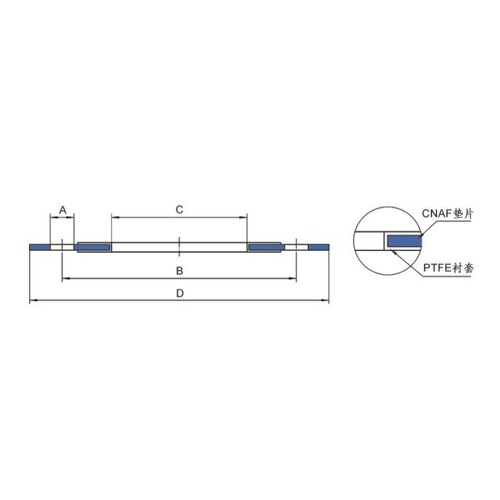 Joint d'étanchéité, diamètre interne 82mm, externe diam. 176mm, PTFE / CNAF GUARD™ Joint d'étanchéité, diamètre interne 82mm, externe diam. 176mm, PTFE / CNAF