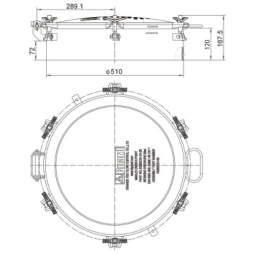 DN500 Vehicle Manlid Assembly GUARD™ DN500 Vehicle Manlid Assembly