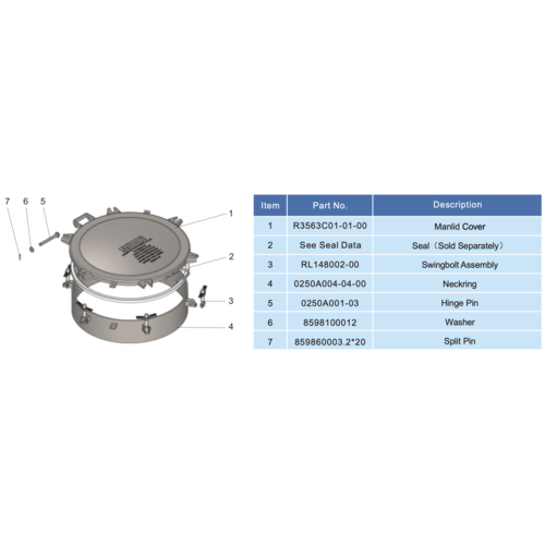DN500 Vehicle Manlid Assembly GUARD™ DN500 Vehicle Manlid Assembly