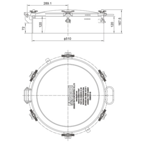 DN500-Kranrohr-Manlid-Baugruppe GUARD™ DN500-Kranrohr-Manlid-Baugruppe