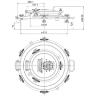 DN500 Crane Pipe Manlid Assembly (with inspection) GUARD™ DN500 Crane Pipe Manlid Assembly (with inspection)