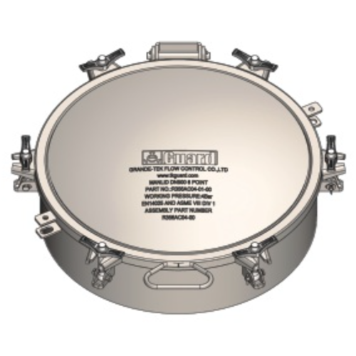 DN500 Con soportes Conjunto de tapa de presión de 4 bar GUARD™ DN500 Con soportes Conjunto de tapa de presión de 4 bar