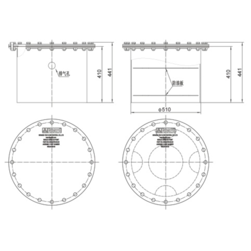 DN500 Vehicle Flange Manlid Assembly GUARD™ DN500 Vehicle Flange Manlid Assembly