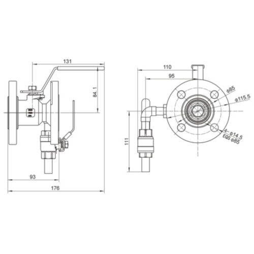 GUARD™ DN25 Flanged LPG Ball Valve
