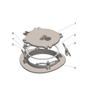 Neckring for 460mm Low Profile Aluminium Alloy Manlid