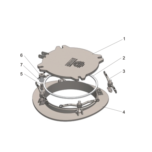 Neckring for 460mm Low Profile Aluminium Alloy Manlid GUARD™ Neckring for 460mm Low Profile Aluminium Alloy Manlid