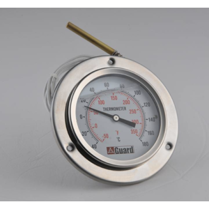 Temperature Gauge: 3000 mm Capillary, DN100 / 4”