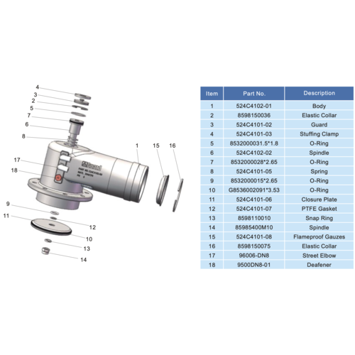 Damp retour ventiel (hoog) GUARD™ Damp retour ventiel (hoog)
